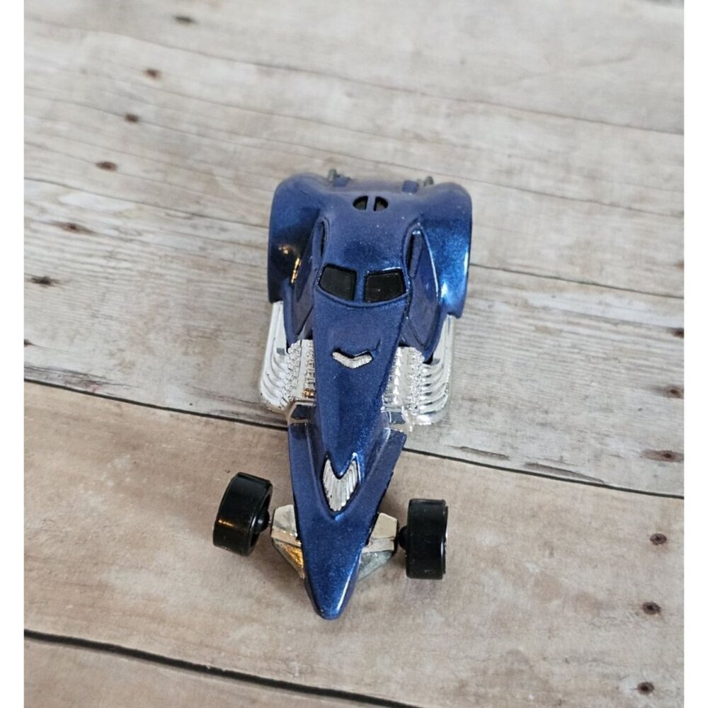 Hot Wheels Hammered Coupe Metallic Blue V12 Chrome Exhaust 2000 Design - Picture 2 of 7